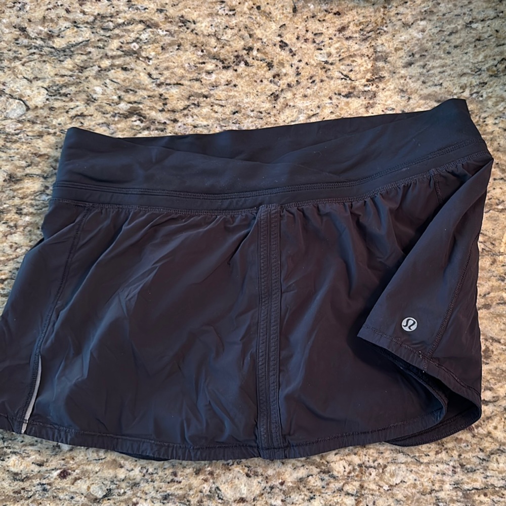 Lululemon Black Athletic Skort Sz 8